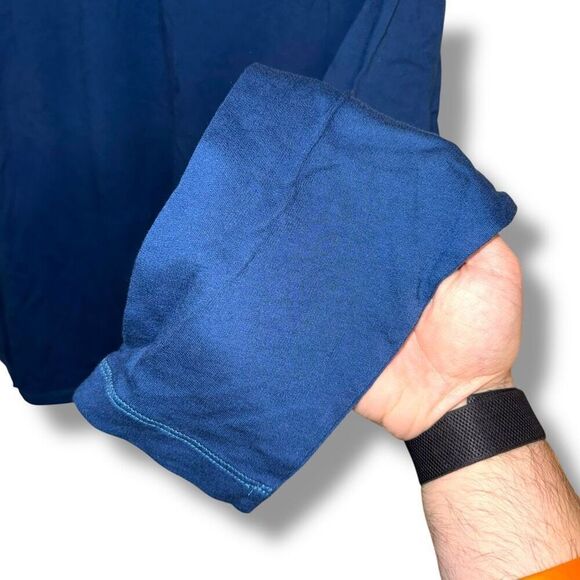 Agave Astoria L/S Royal Blue Made in USA 1/4 Zip Sweatshirt Sz L - Picture 4 of 7